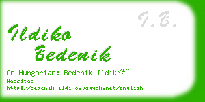 ildiko bedenik business card